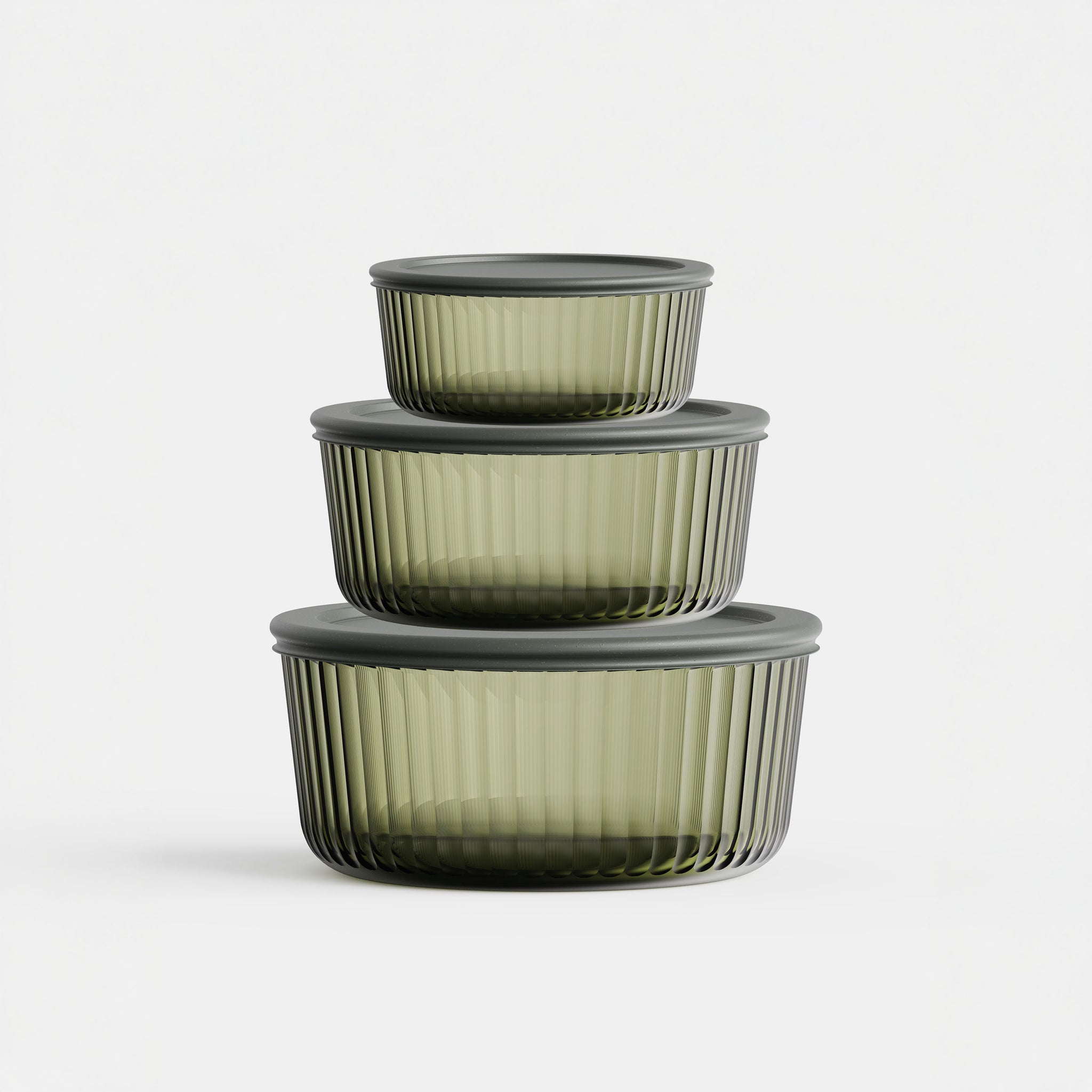 Tinted Round Container Set