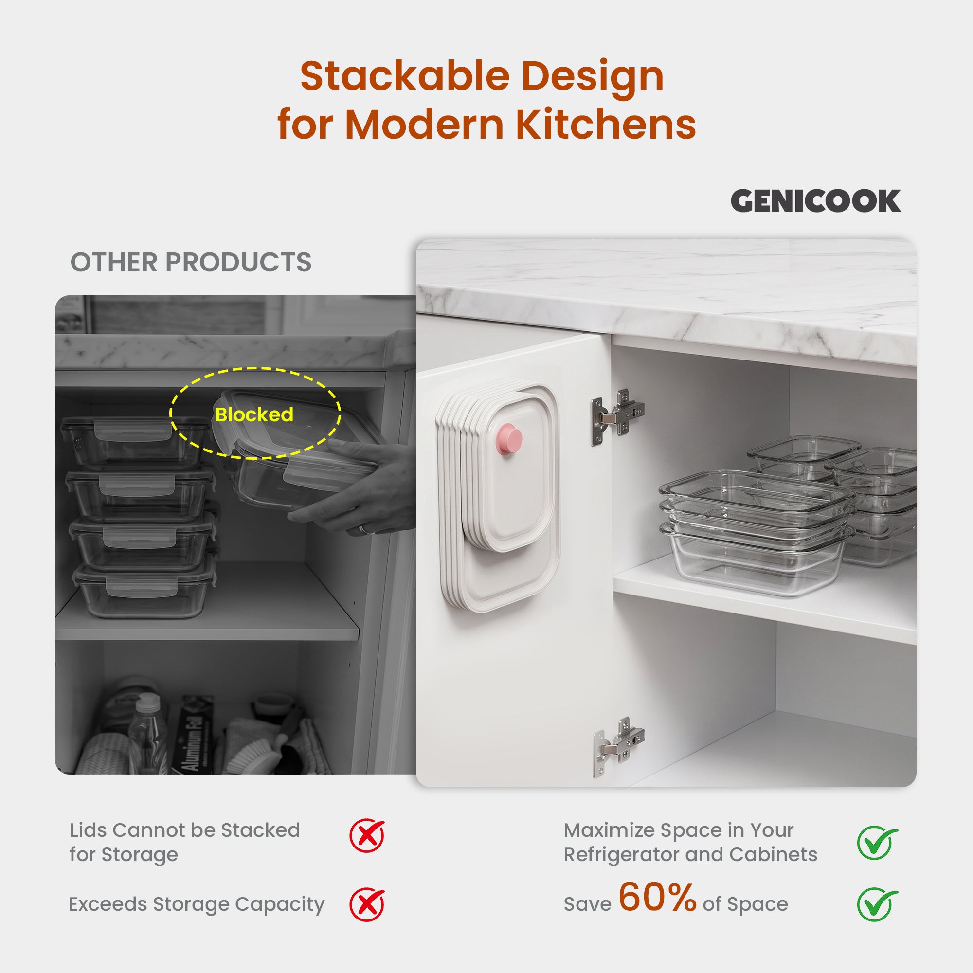 Click-it Storage Container Set – 8 Pack