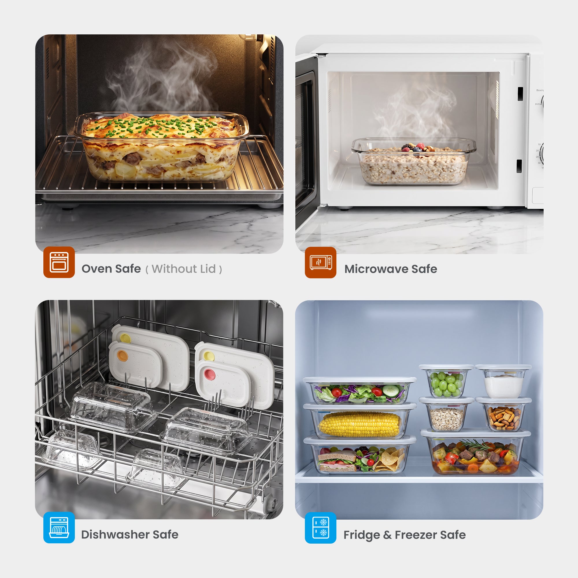 Click-it Storage Container Set – 8 Pack
