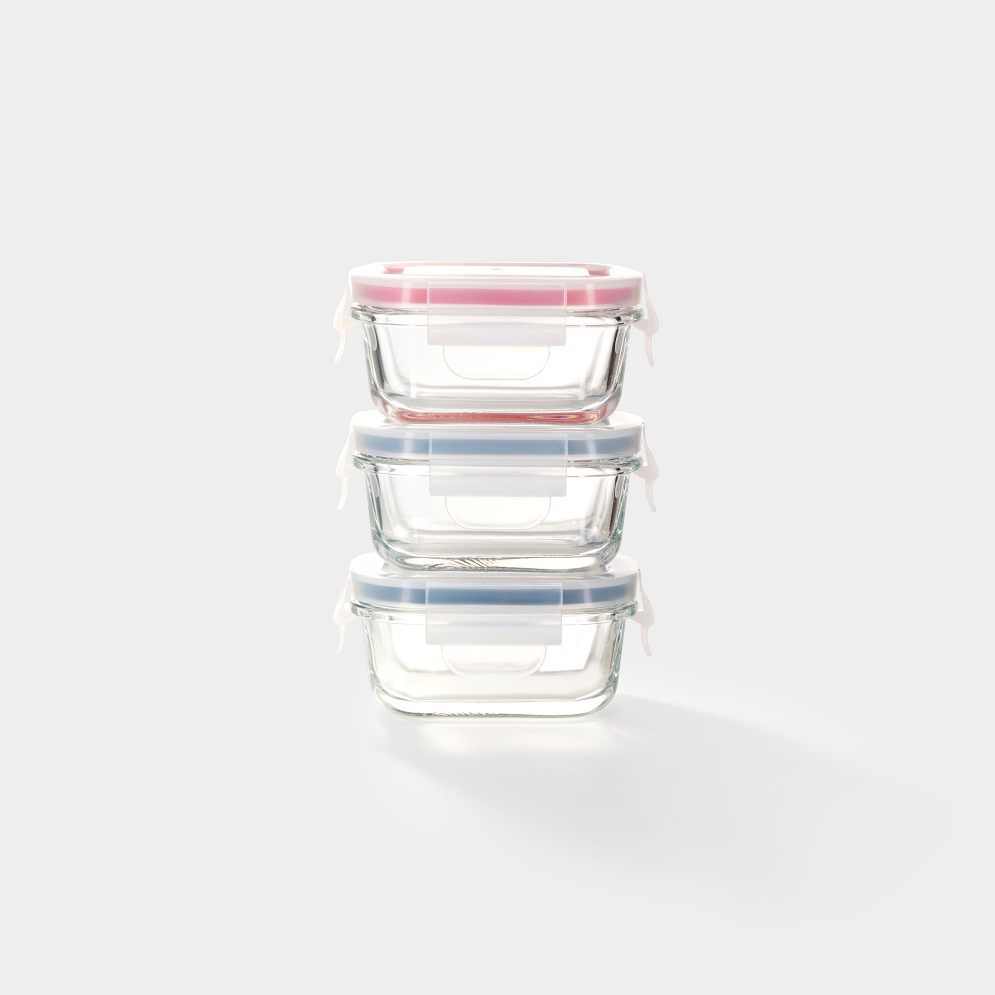 Rectangular Mini Glass Container Set