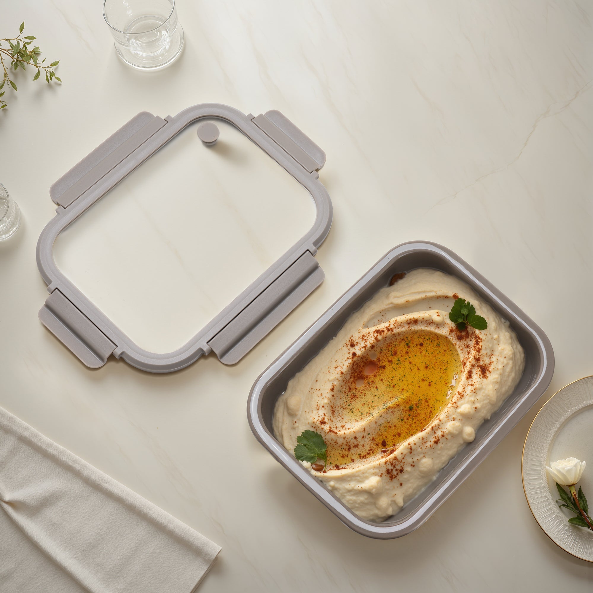 Stoneware Container - Mineral Gray