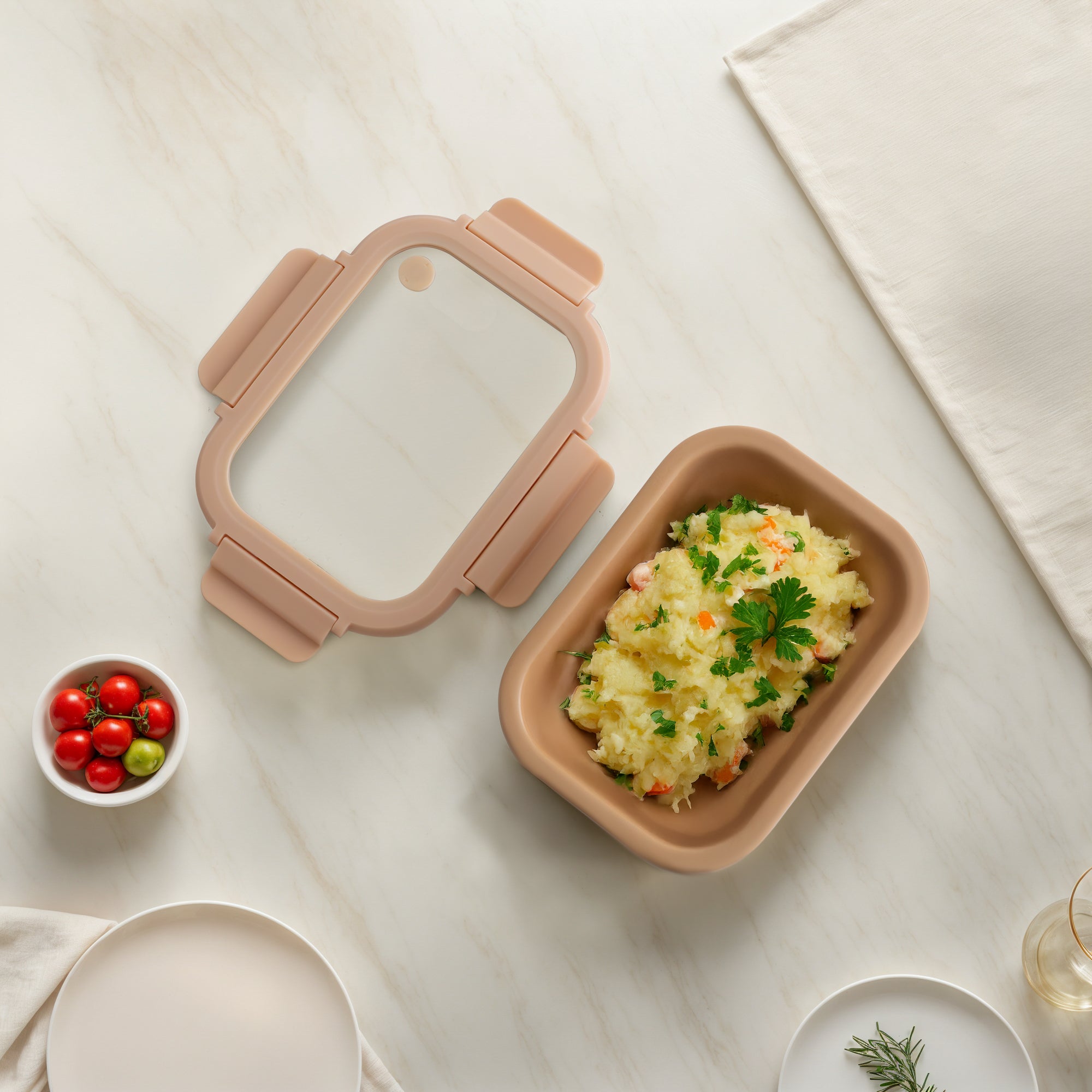 Stoneware Container - Honey