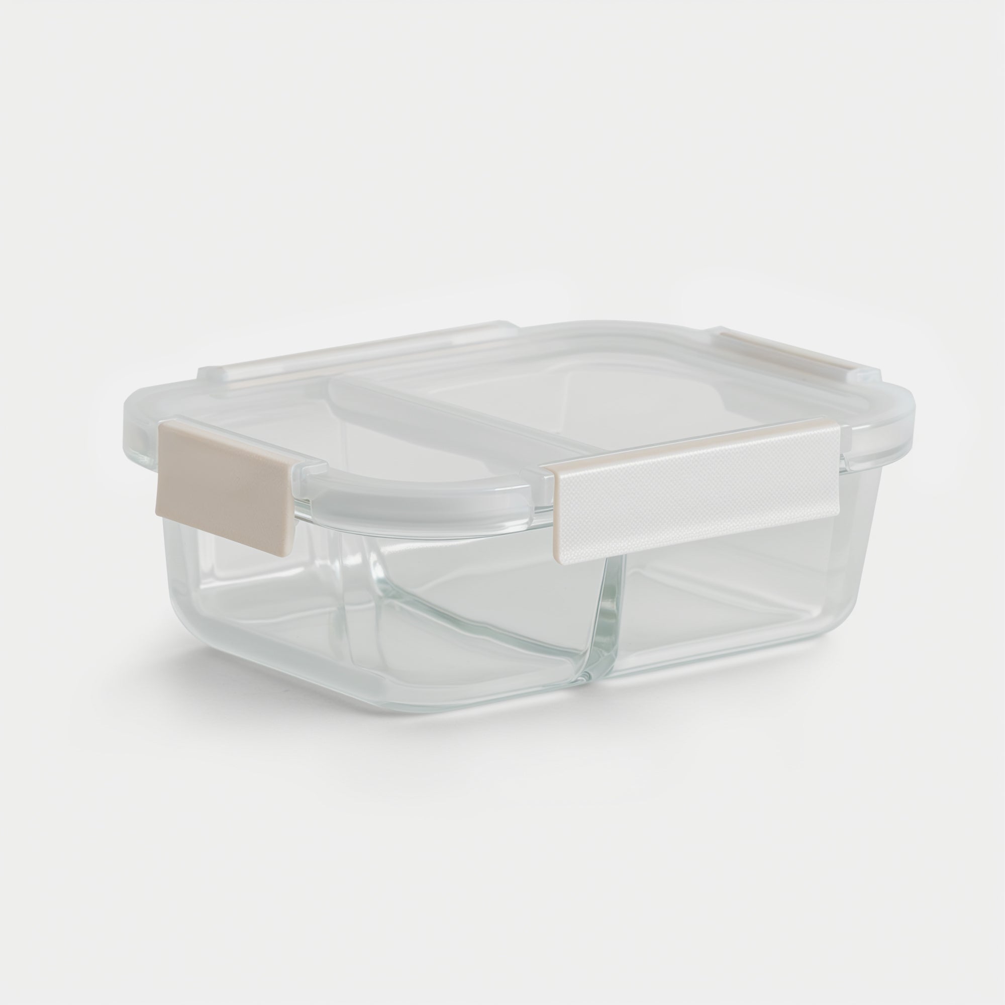 Glass Bento Box - Divided (Vanilla)