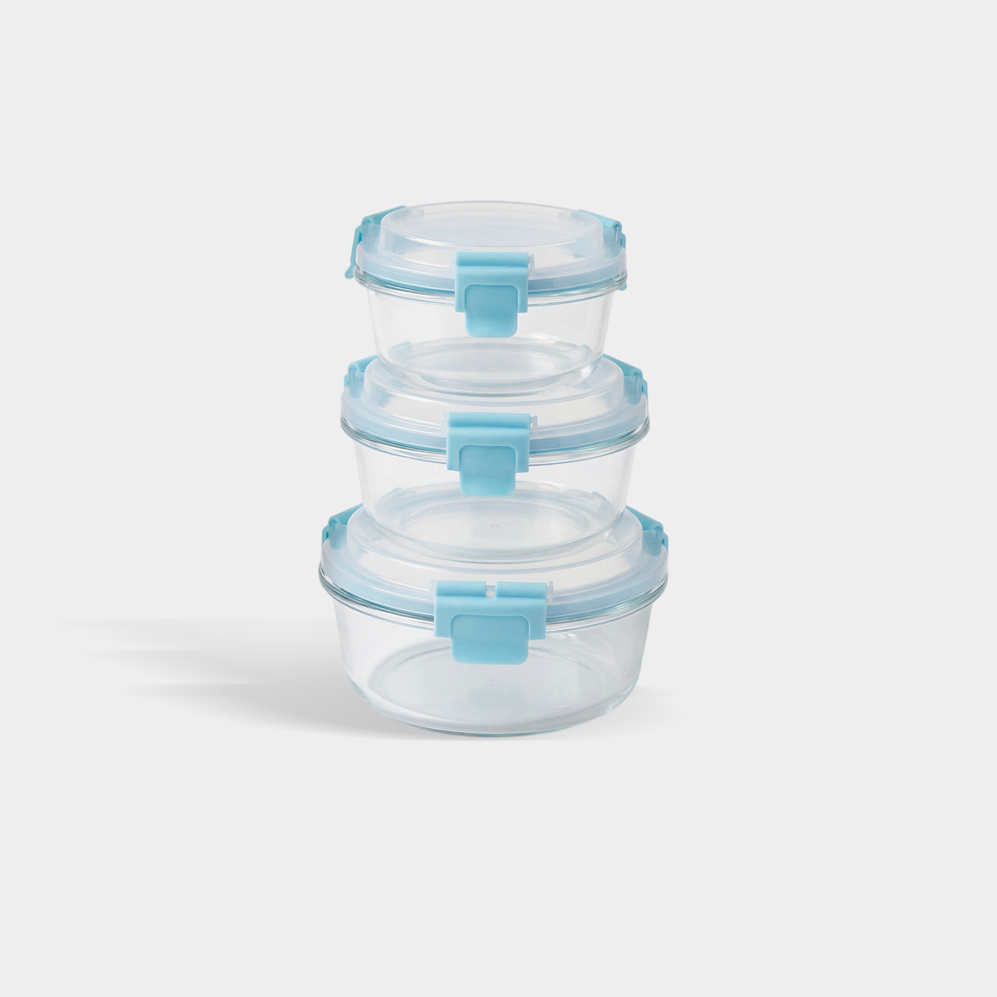 High Top Lid Round Containers
