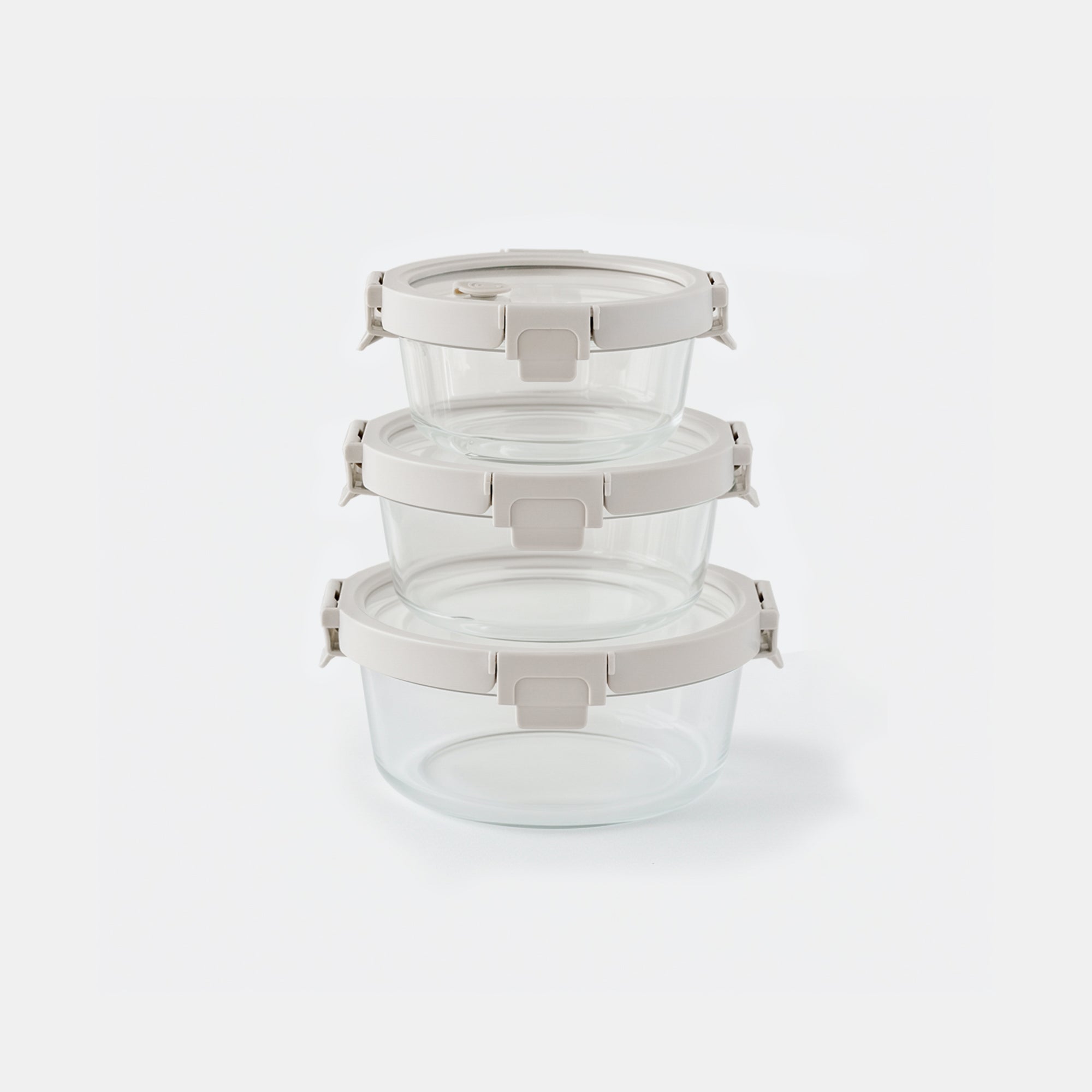 Round Glass Container Set