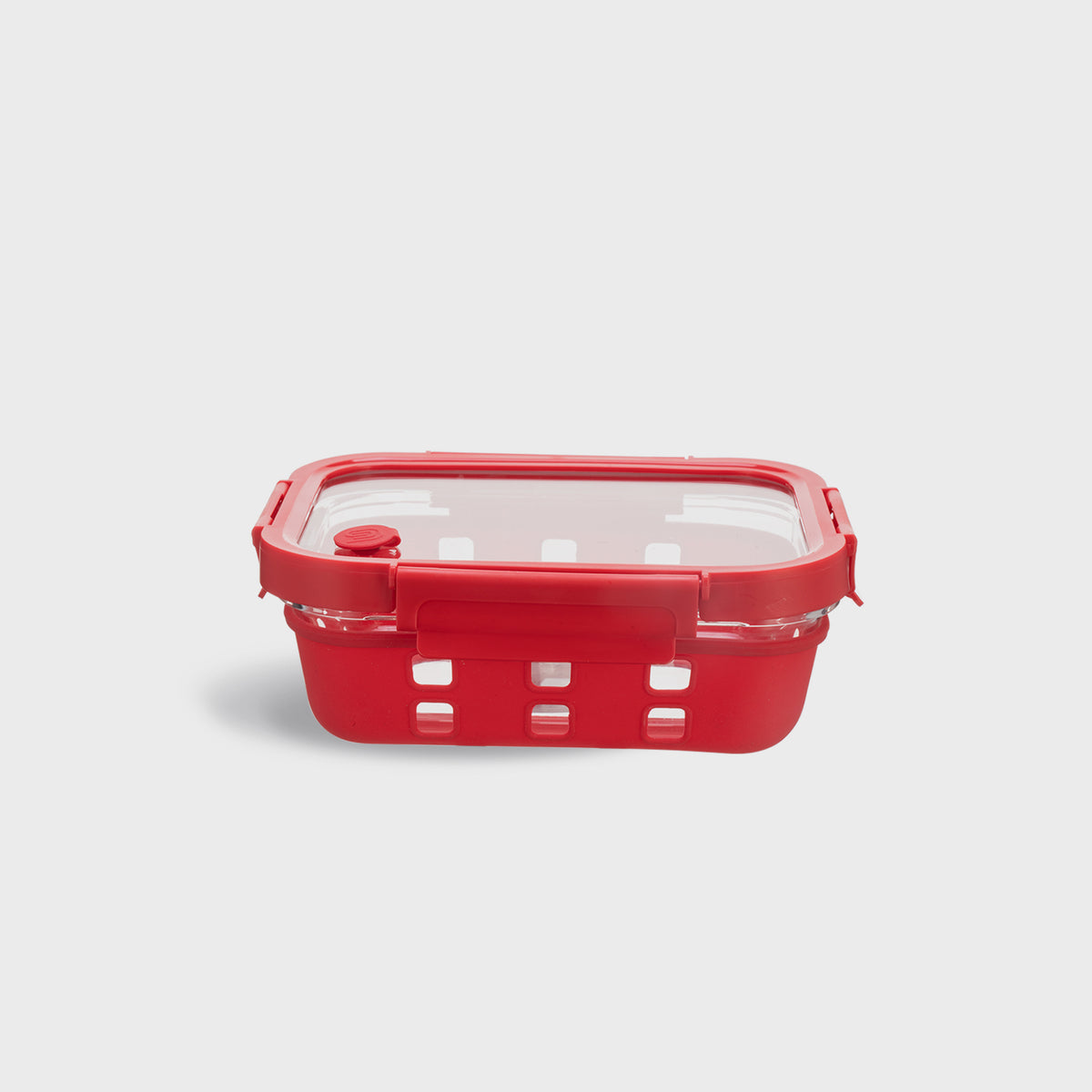 Rectangular Glass Food Container with Silicone Cover