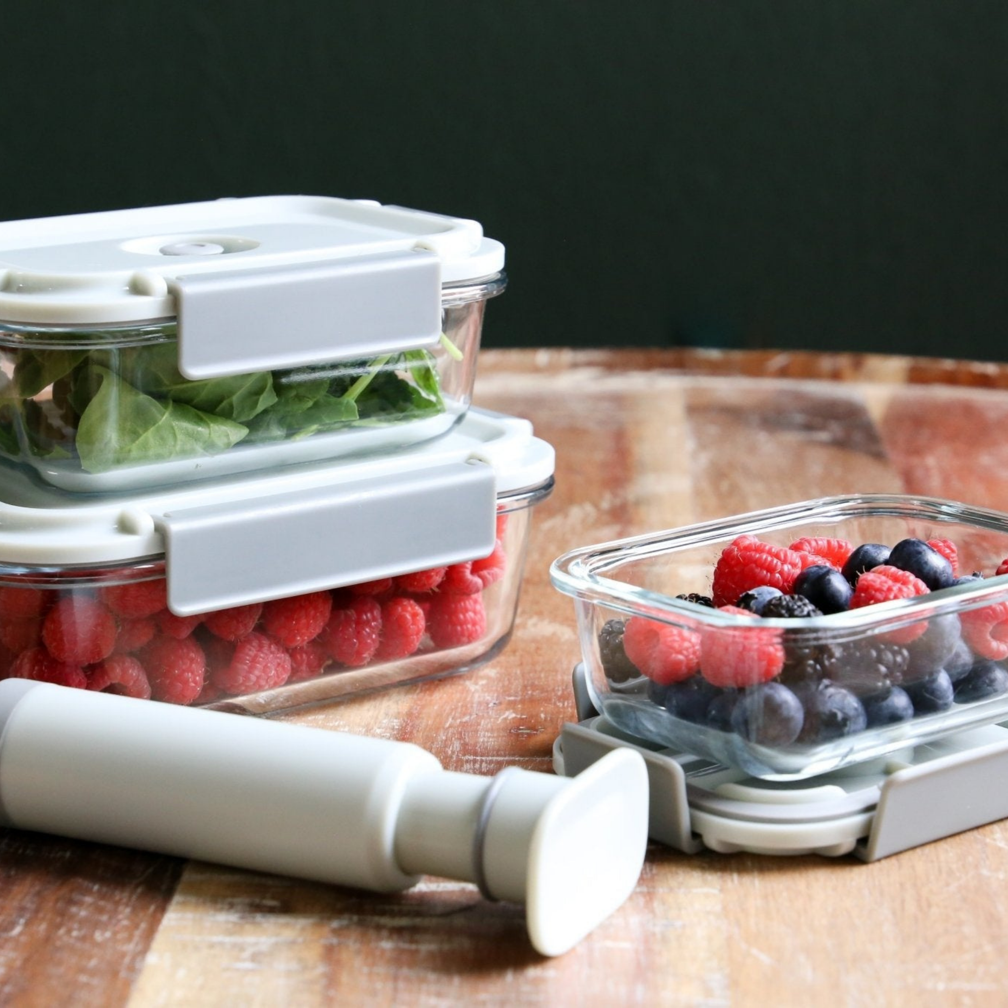 Vacuum Sealable Glass Container Set