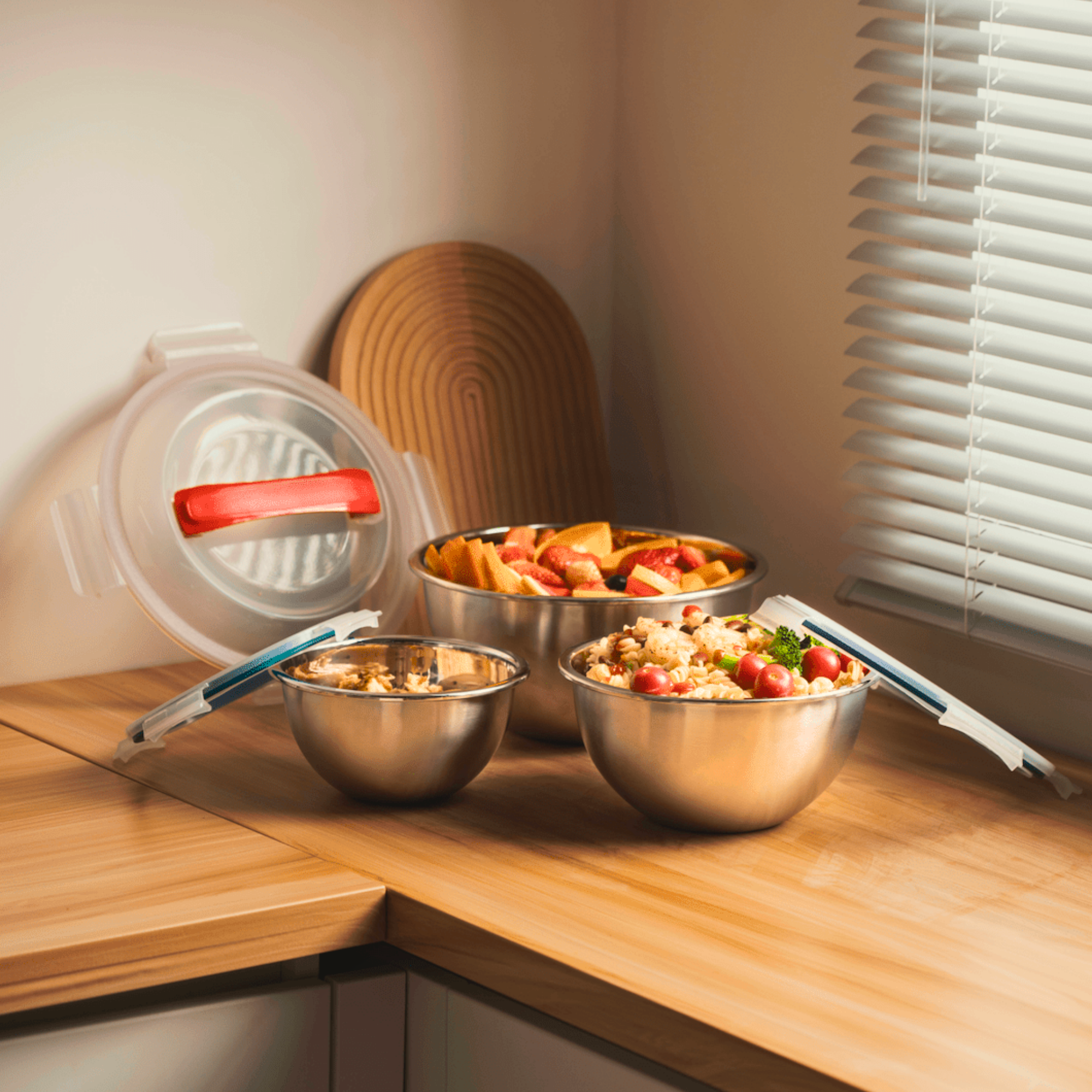 Mix & Carry Stainless Steel Bowl Set