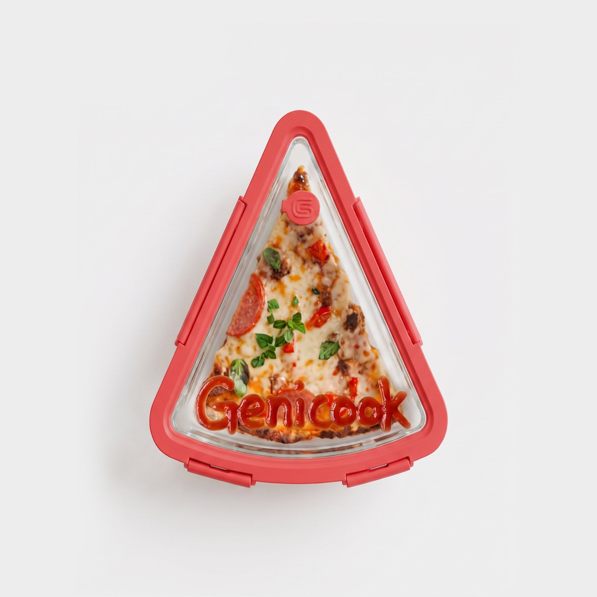 Glass Pizza Saver Container with Vented Lid, Heat‑Resistant