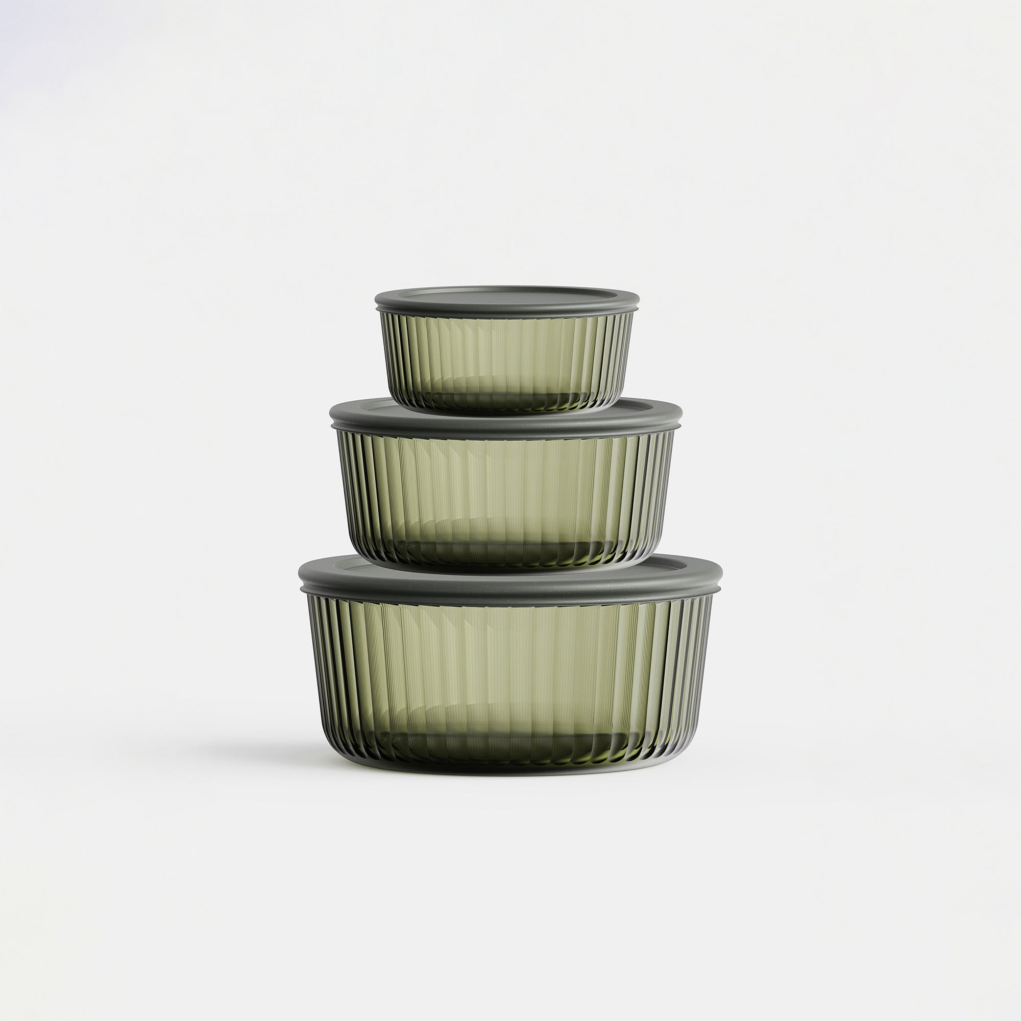Tinted Round Container Set
