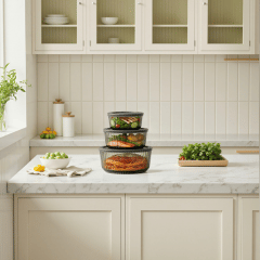 Tinted Round Container Set