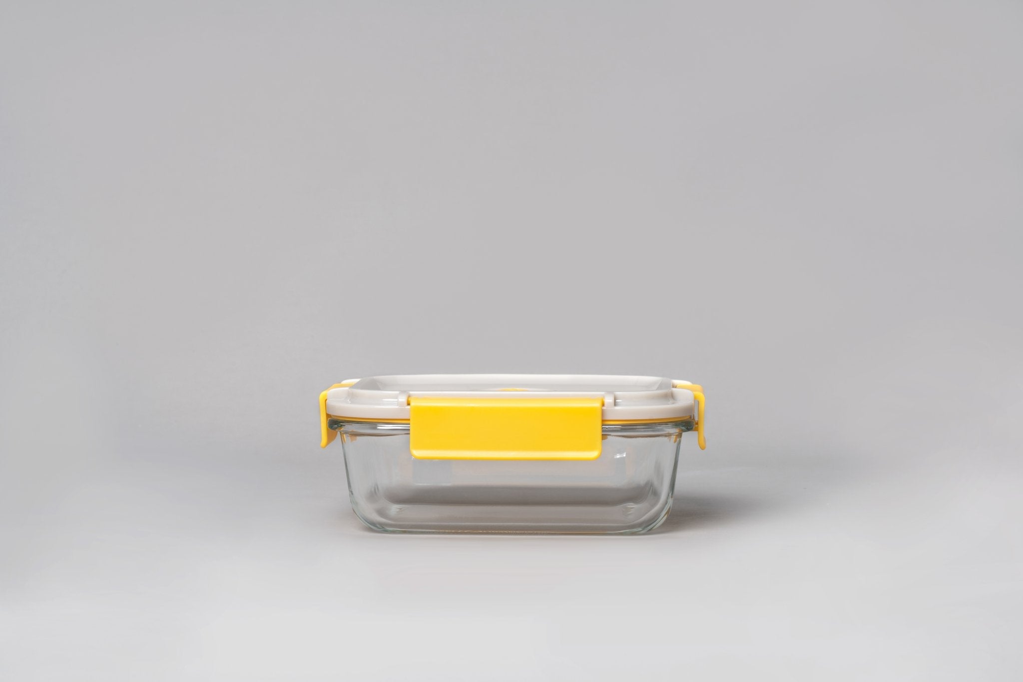 GENI-FRESH Vacuum Sealable Glass Container Set & Manual Pump (Yellow) - GenicookGenicook