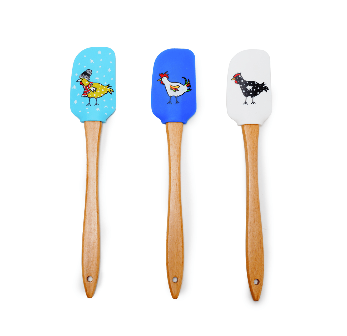 High-Heat Silicone Spatulas With Signature Rooster Design - GenicookGenicook