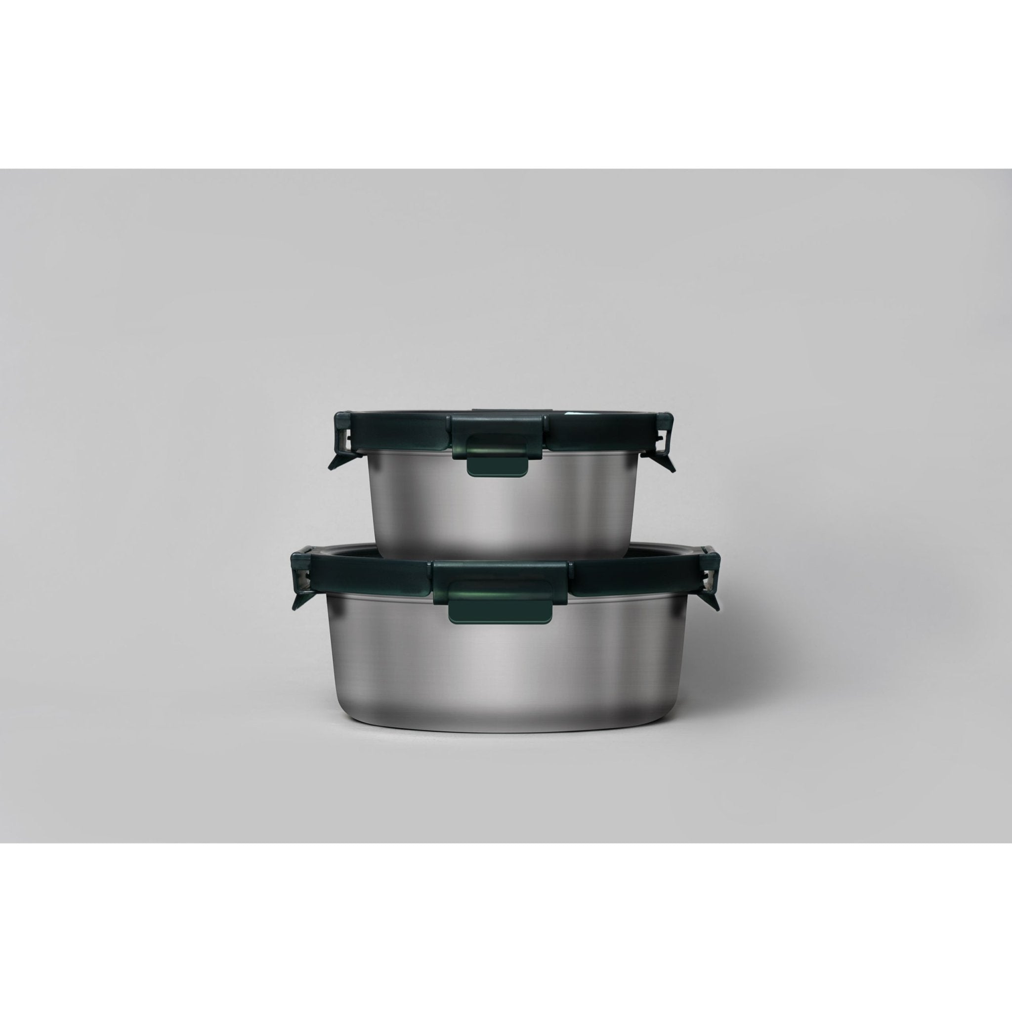 RYEDE™ Microwave-Safe Stainless Steel Container (Round, Square, Rectangle) (800, 1200, or 1800 ML) - GenicookGenicook