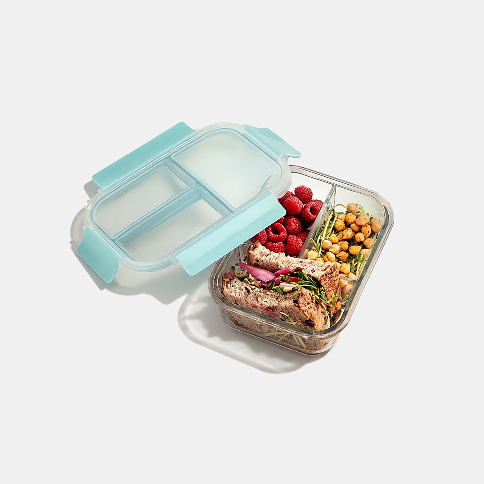 3 Divided Glass Bento Box