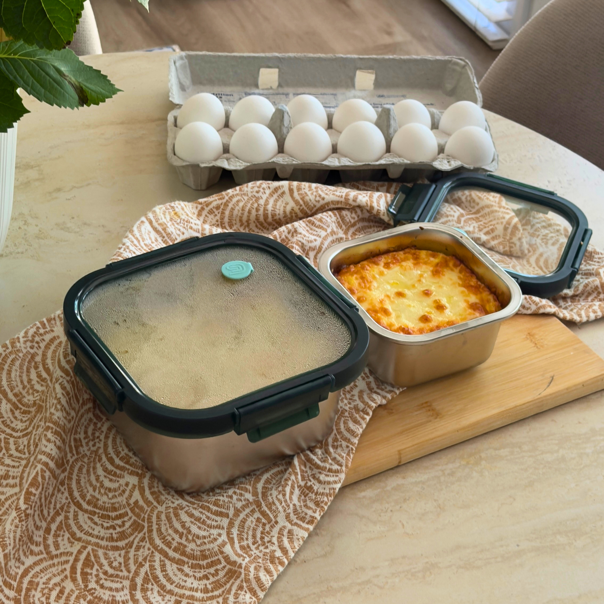 Square Stainless Steel Containers