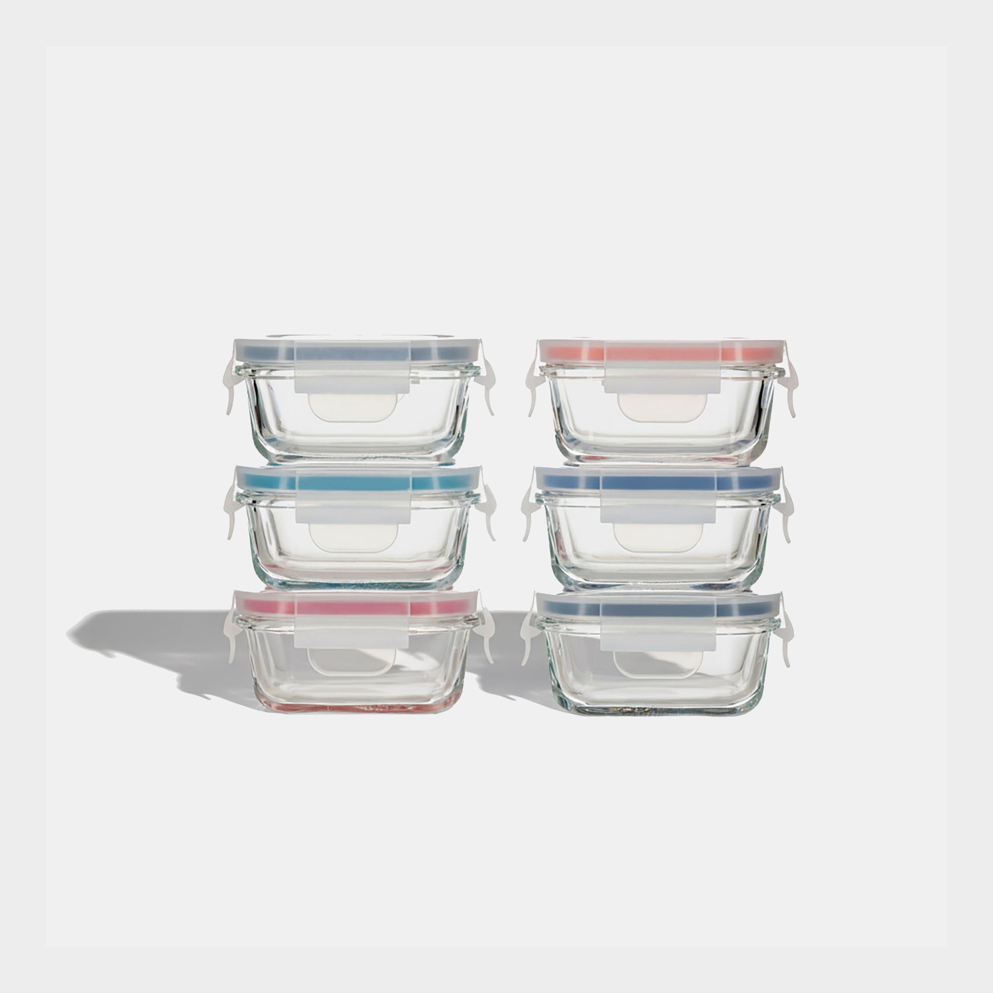 Rectangular Mini Glass Container Set