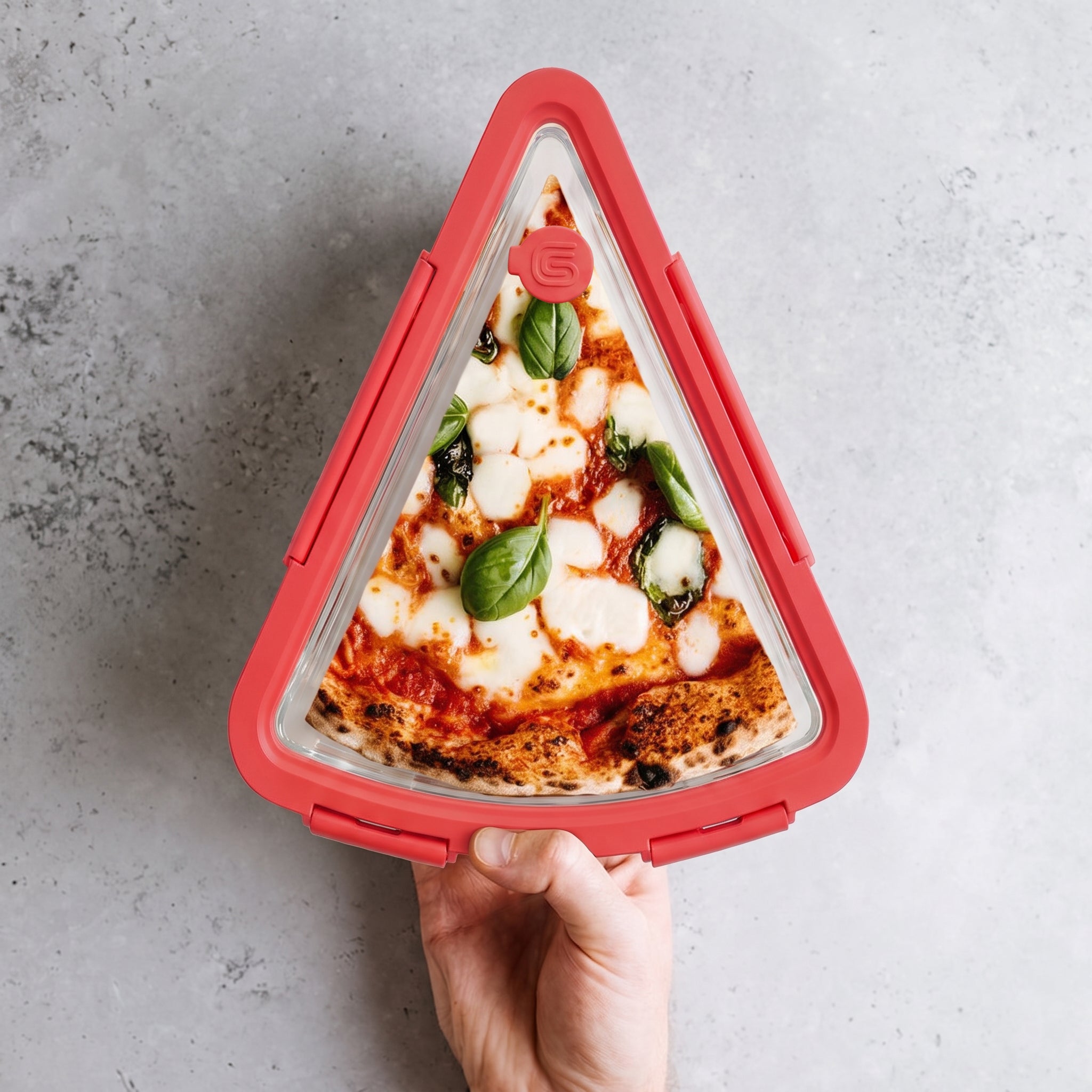 Glass Pizza Saver Container with Vented Lid, Heat‑Resistant