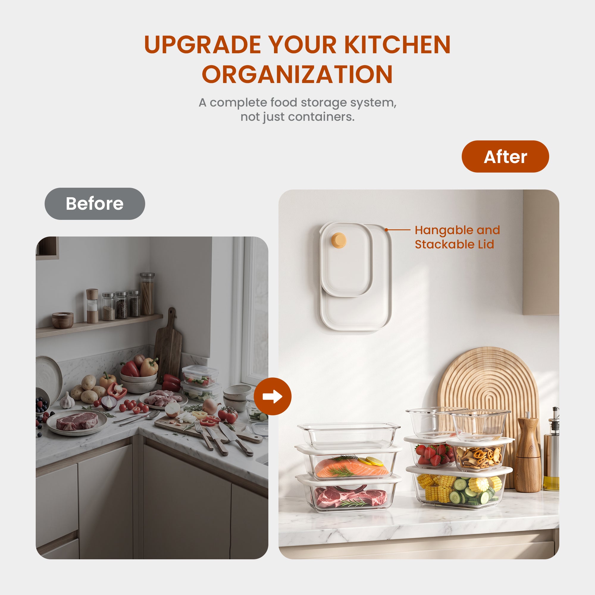 Click-it Storage Container Set – 8 Pack