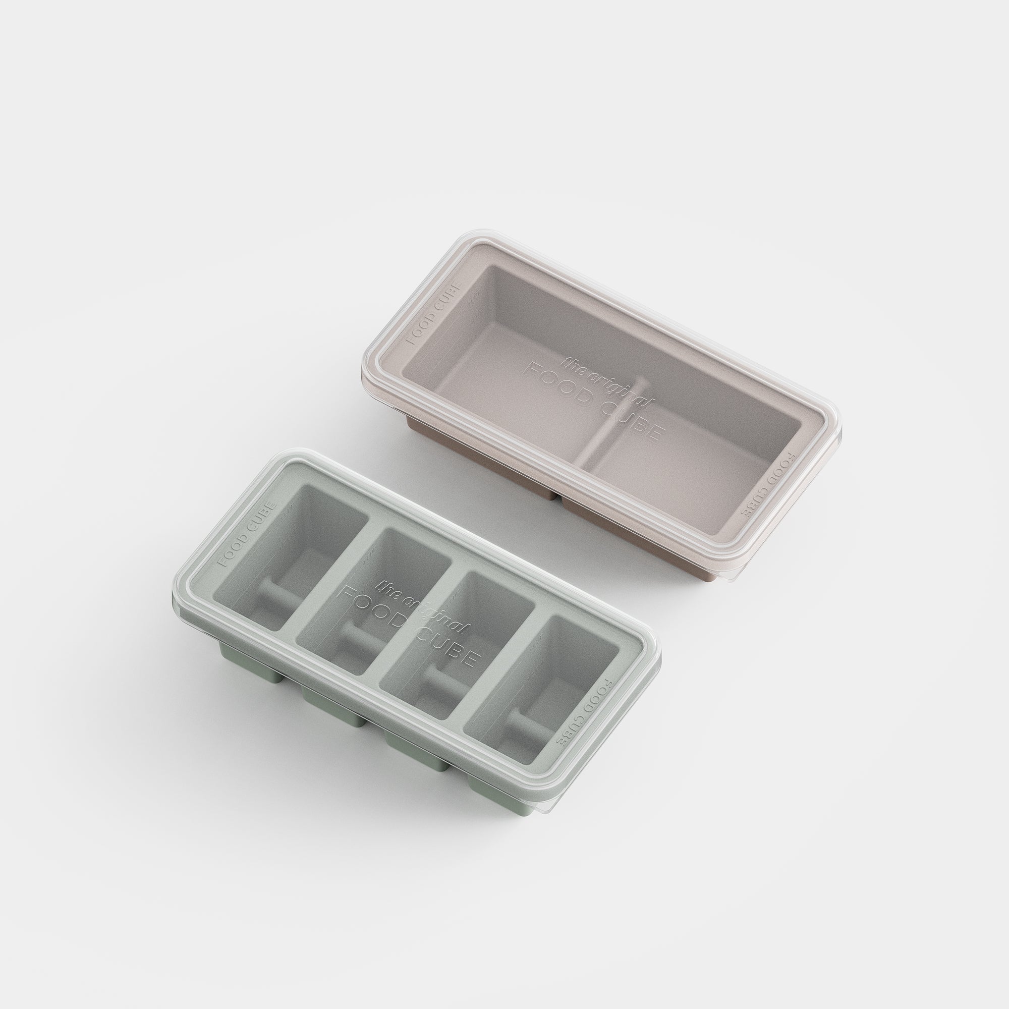 Silicone Food Cube Tray Set | 2-Piece Everyday Portion Set
