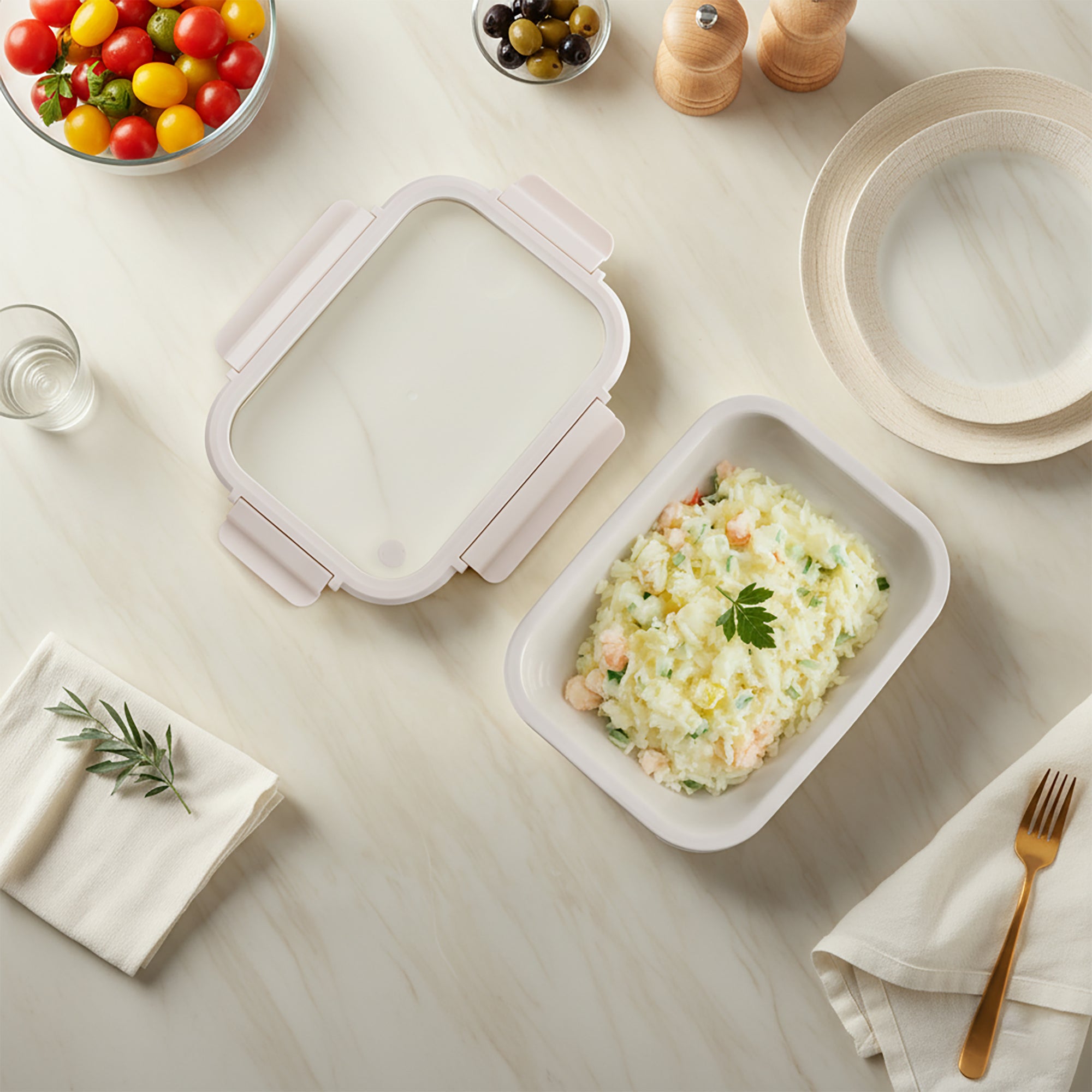 Stoneware Container - Cannoli Crème