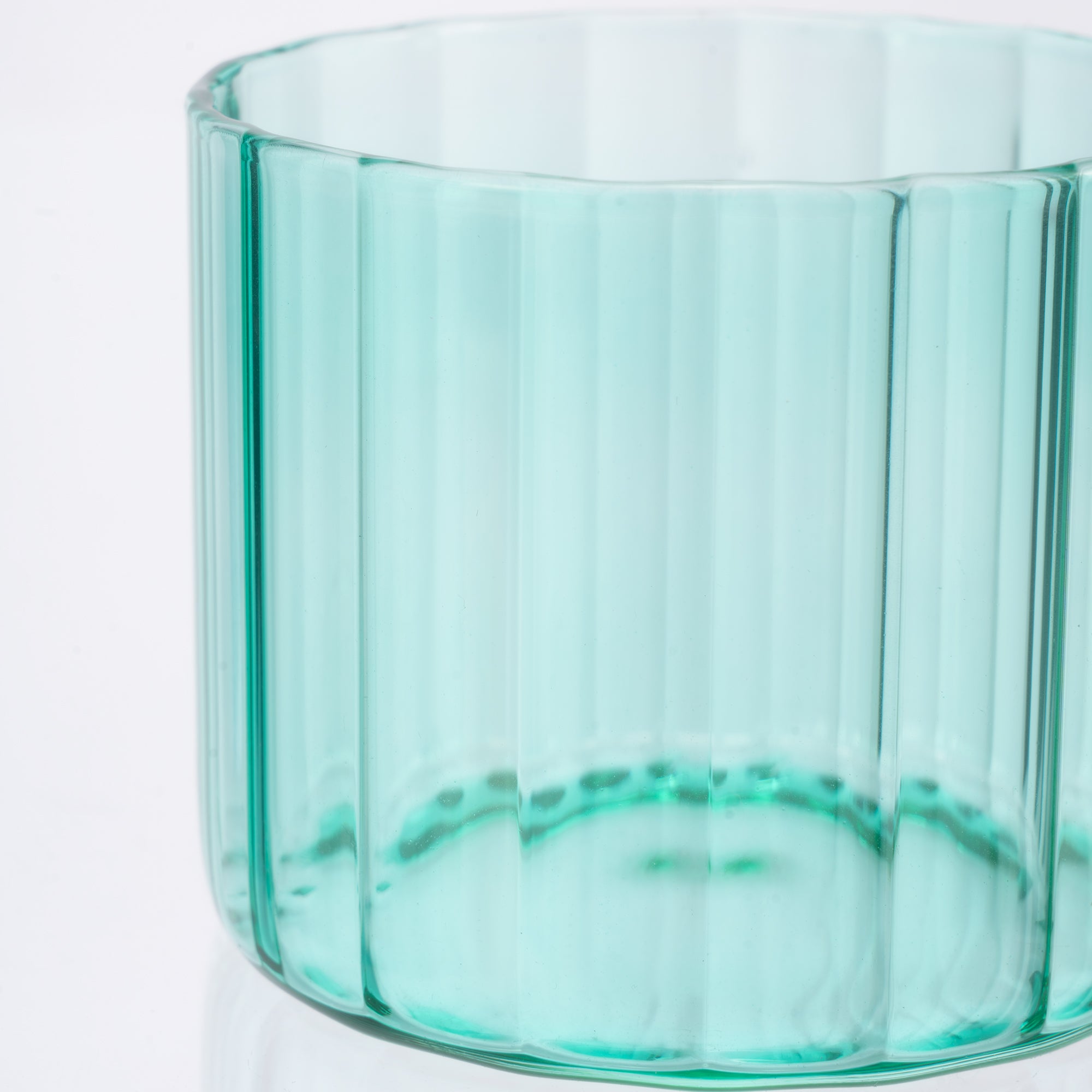 Glass Canister Set & Bamboo Lid - Emerald Green