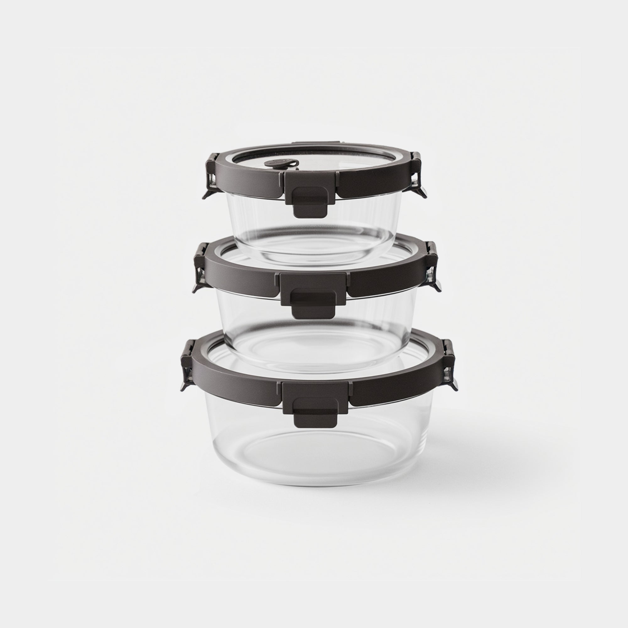 Round Glass Container Set - Thumbnail 2