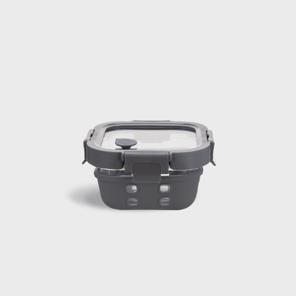 Square Glass Food Container with Silicone Cover