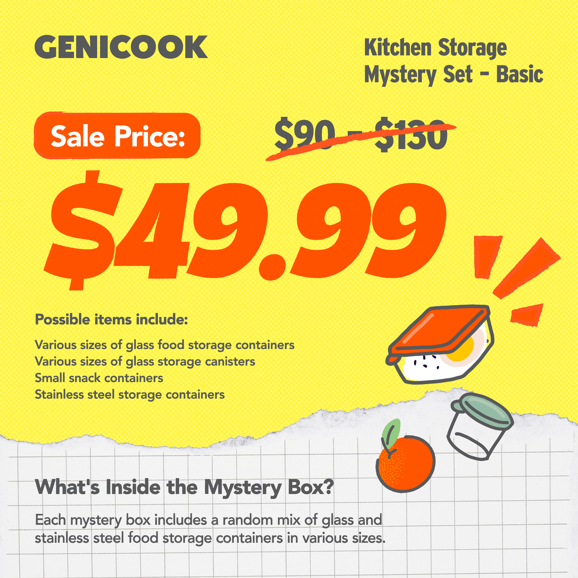 Kitchen Storage Mystery Set – Basic