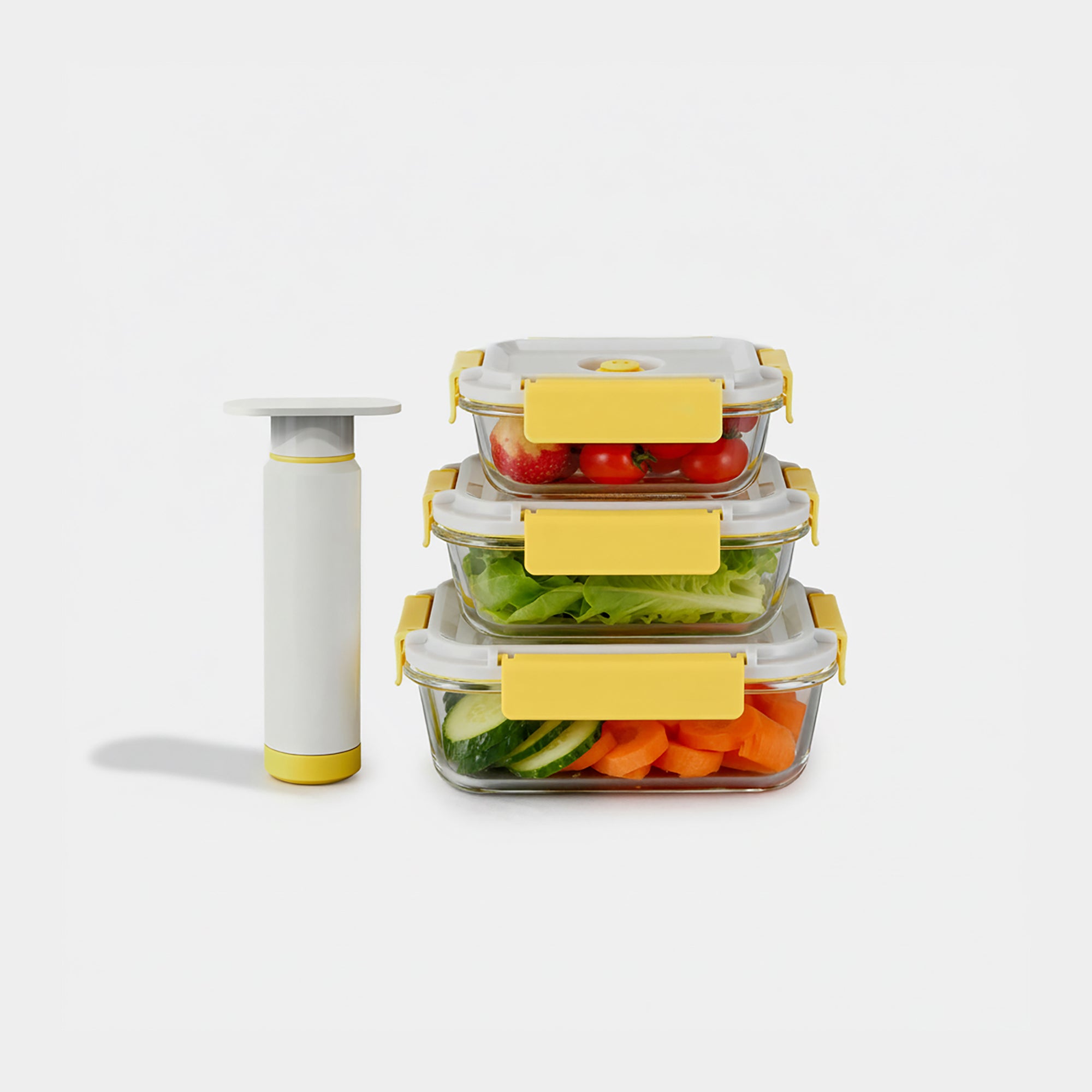Vacuum Sealable Glass Container Set