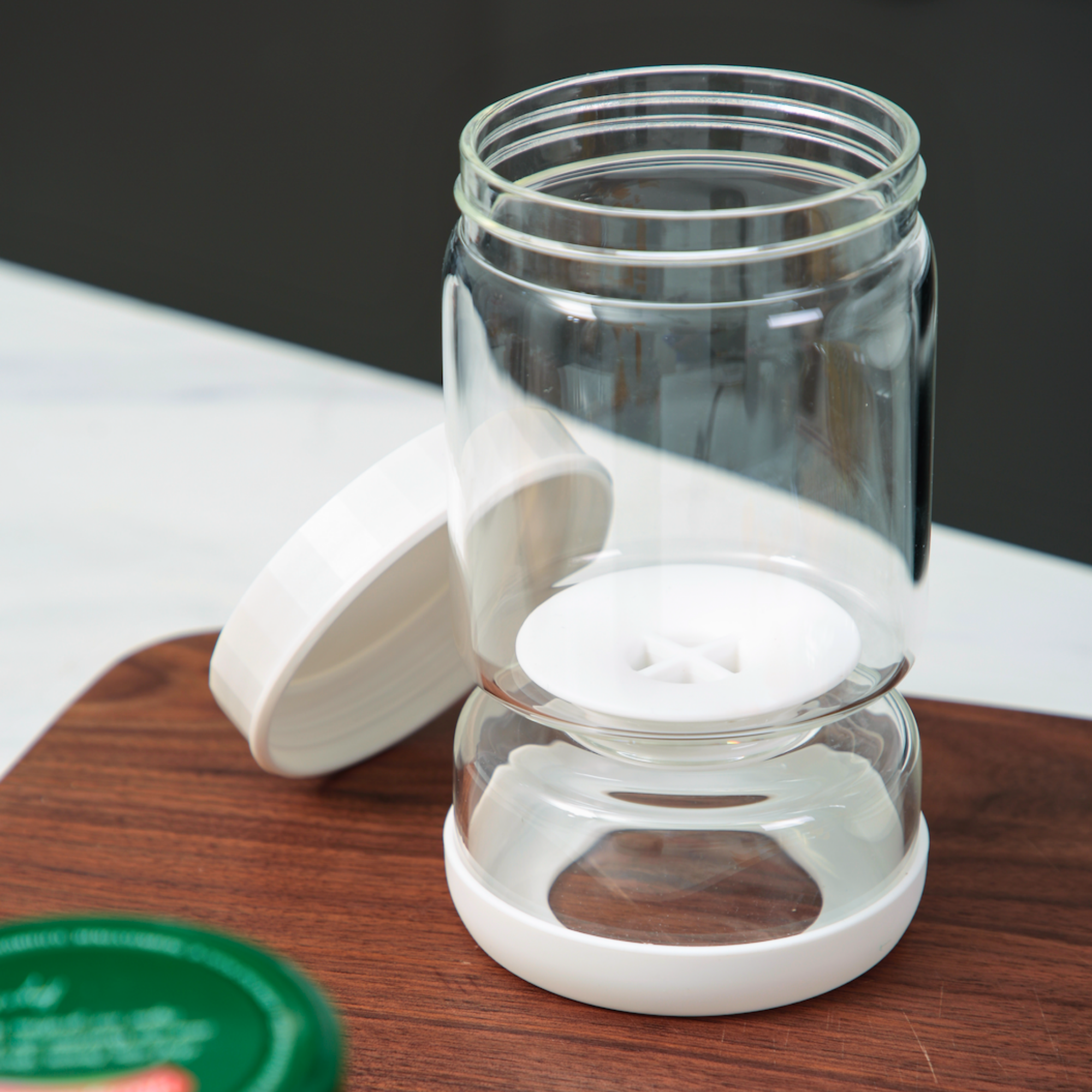 Glass Flip-Over Pickle Jar