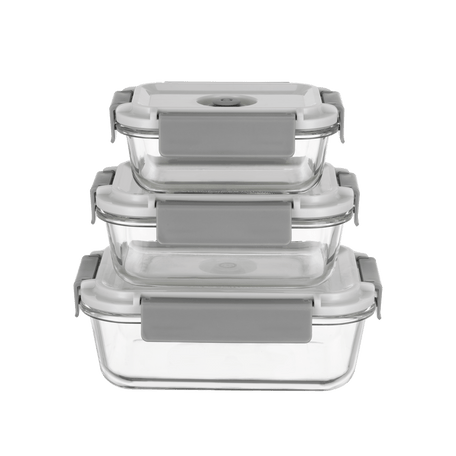 High Borosilicate Glass Food Container – Pyle USA