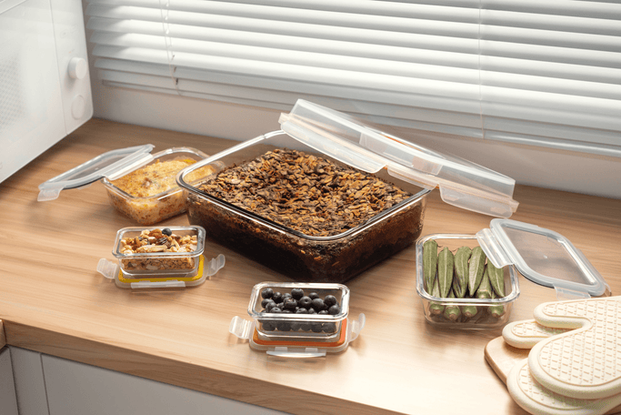 High Borosilicate Glass Food Container – Pyle USA