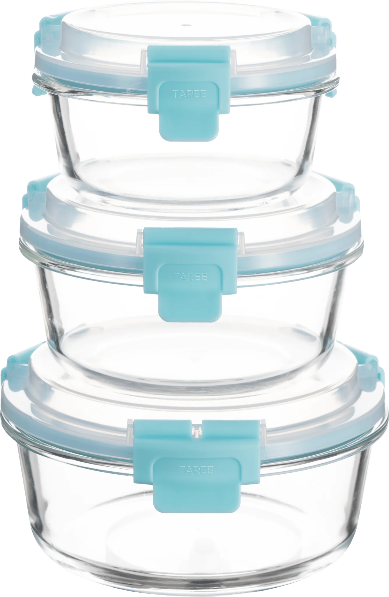 TAREE™ HI-TOP Lids With Pro Grade Removable Lockdown Levers (Round 3 container set) - GenicookGenicook