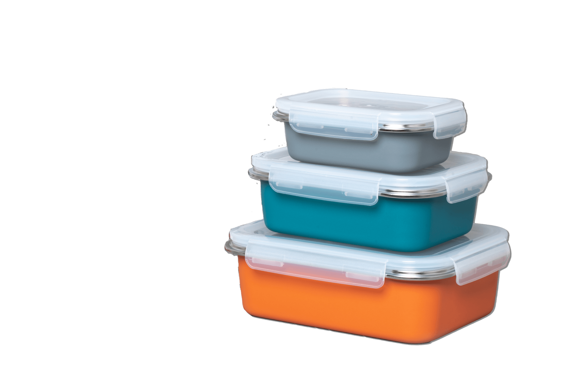 .com: HyStarsigo Set of 3 Stainless Steel Snack Containers