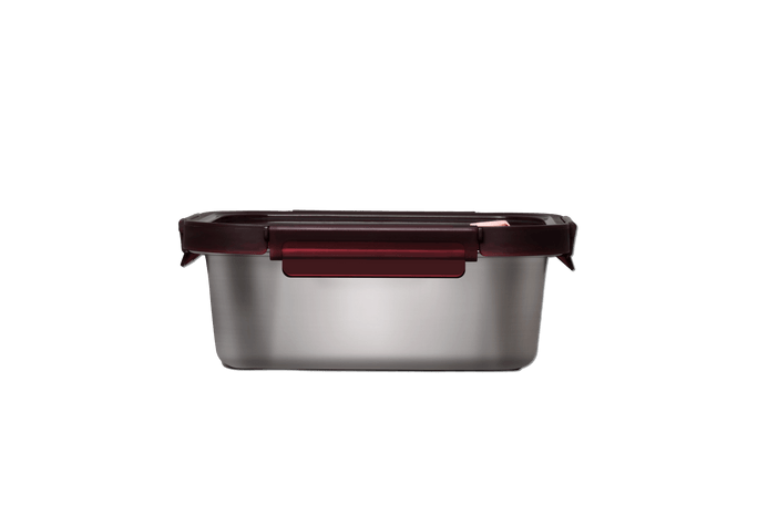 Rectangular Microwave-Safe Stainless Steel Container (800, 1200, or 1800 ML) - GenicookGenicook