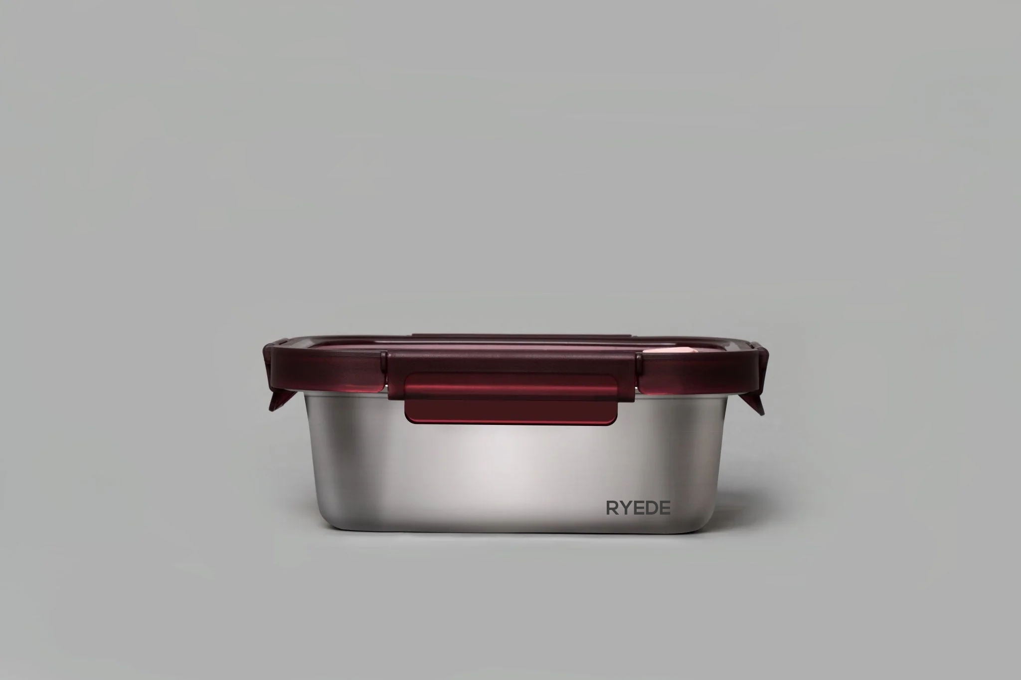 RYEDE™ Square Microwave-Safe Stainless Steel Container (600, 800 ML) - GenicookGenicook