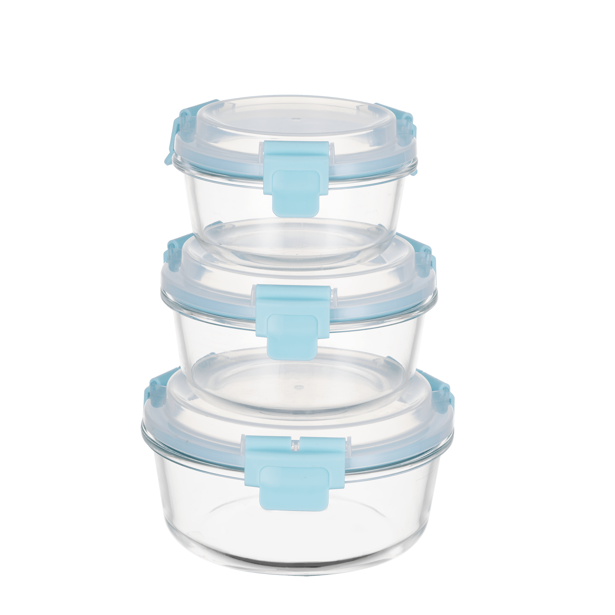 TAREE™ HI-TOP Lids With Pro Grade Removable Lockdown Levers (Round 3 container set) - GenicookGenicook